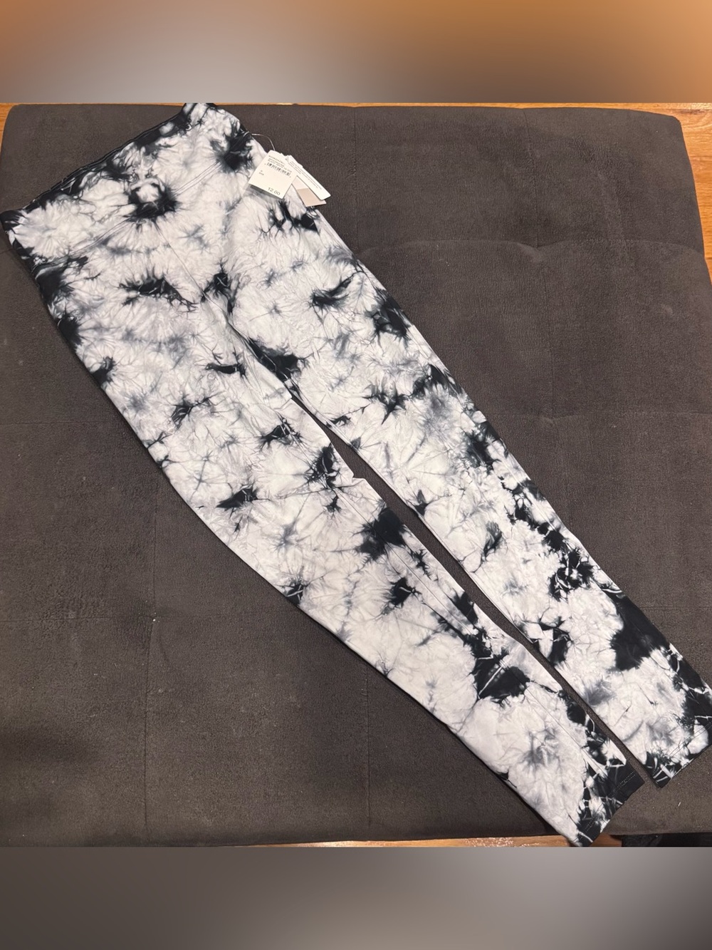 bp Black & White Tie-Dye Leggings